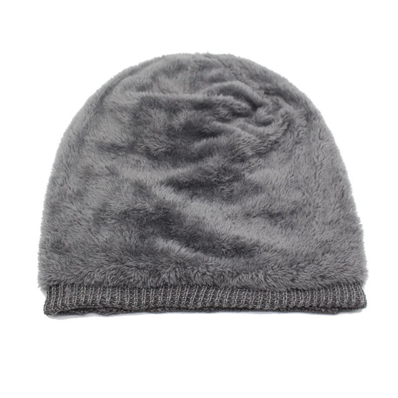 Winter Beanie Scarf skullies beanies Soft Skull Warm Baggy Cap Mask Hats For Men Women Knitted Hat - The Clothing Company Sydney