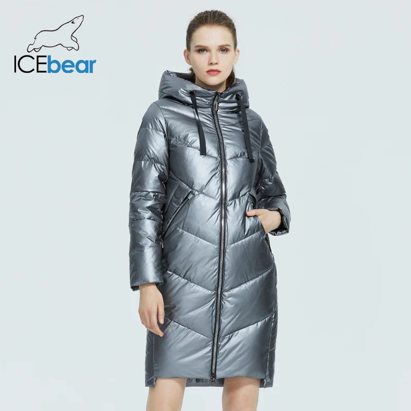 Women's Hooded Winter jacket fashion casual slim long warm cotton coat ladies parkas - The Clothing Company Sydney