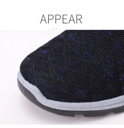 Summer Mesh Casual Shoes Breathable Slip on Mens Loafers Lightweight Sneakers Non-slip Walking Shoes The Clothing Company Sydney