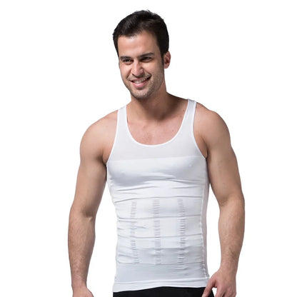 Men's Body Shapewear Corset Vest Shirt Compression Underwear Sports Vest Body Shaper - The Clothing Company Sydney