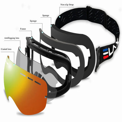 Double Layers Anti-Fog Snow Ski Goggles The Clothing Company Sydney