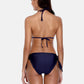 Women's Low Waist Bikini Set Vintage Polka Dot Print Swimwear Bandage Swimsuit Retro Floral Bathing Suit Beachwear - The Clothing Company Sydney