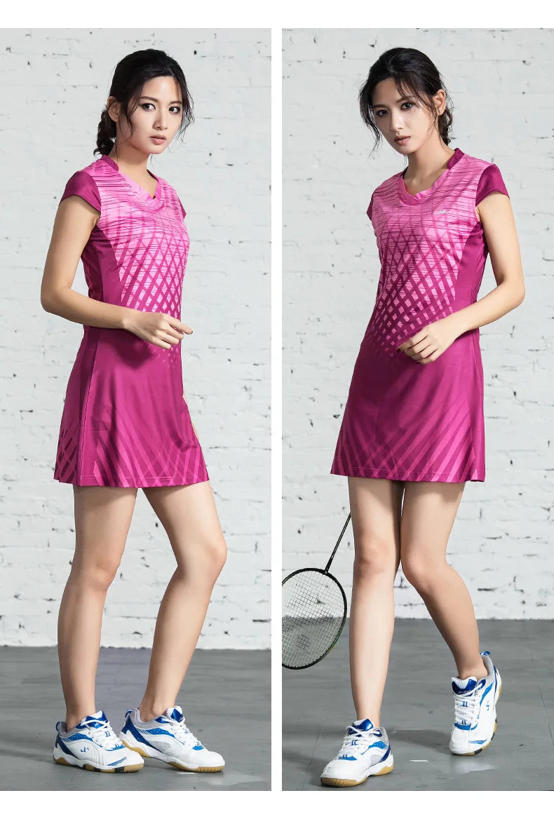 2 Piece Women's Sports Dress and Inner shorts Ladies Tennis Dresses With Shorts Badminton Golf Netball Volleyball Clothes Gym Running Matching Set Sportswear The Clothing Company Sydney