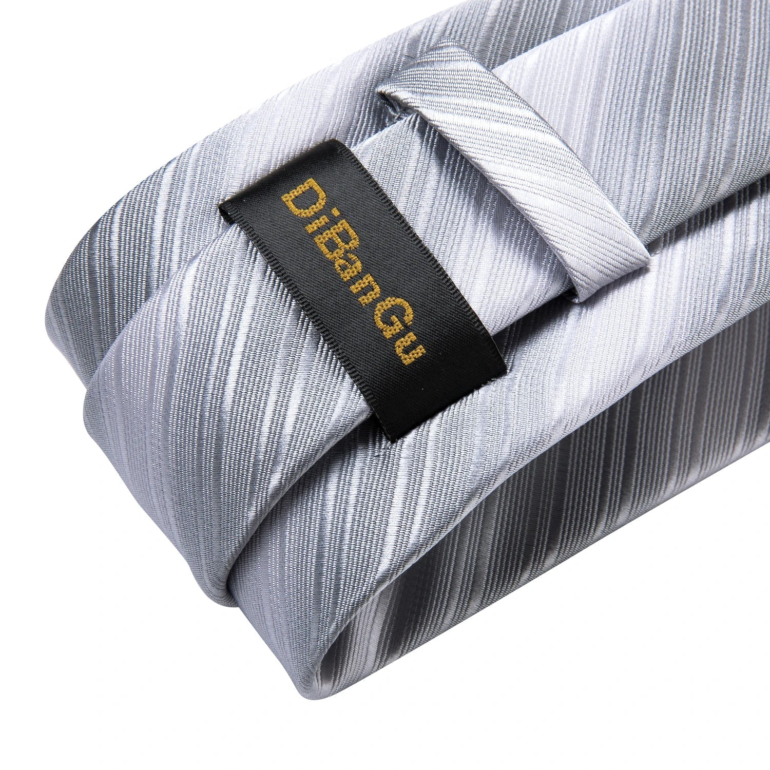 Gray Paisley Silk Tie Set – Men’s Wedding Tie, Pocket Square & Cufflinks The Clothing Company Sydney