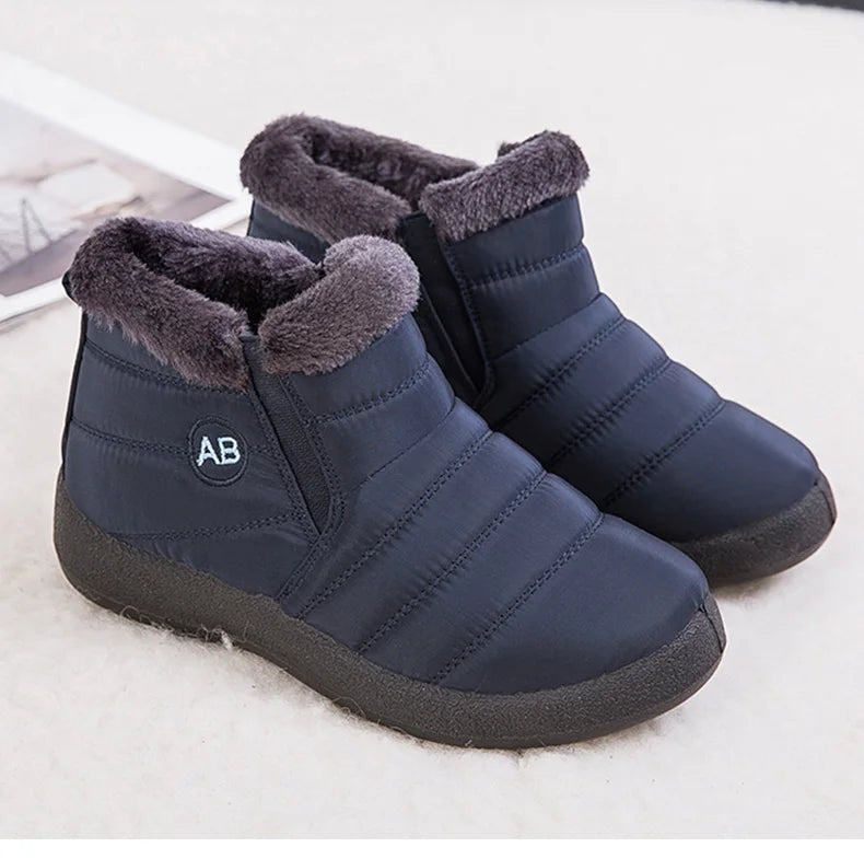 Women's Thick Plush Snow Boots Winter Waterproof Non-slip Platform Ankle Boots Women Warm Cotton Padded Shoes The Clothing Company Sydney
