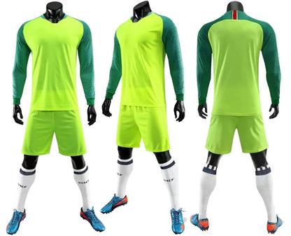 Mens Womens Kids Long Sleeve Soccer Jersey Set Custom Football Jerseys Uniform Team Kit blank Football Set The Clothing Company Sydney