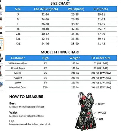 Women Modest Swim Dresses Floral Print Plus-Size Swimsuit Padded One Piece Swimwear Bathing Suits The Clothing Company Sydney