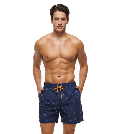 Summer Mens Swim Shorts Beach Quick Dry Printing Swimsuit Plus Size Mesh Liner Surfing Gym Board Shorts - The Clothing Company Sydney
