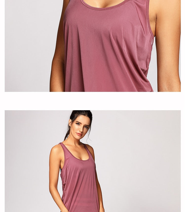 Women's Vest Tops Activewear Mesh Workout Sports Racerback Tank Tops Sleeveless Back Hollow Out Pullover T-shirt The Clothing Company Sydney