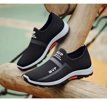 Summer Mesh Casual Shoes Breathable Slip on Mens Loafers Lightweight Sneakers Non-slip Walking Shoes The Clothing Company Sydney