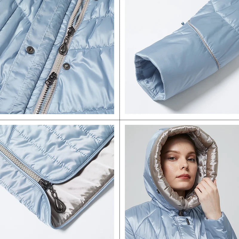 Women's winter Coat Casual Parkas Hooded Coats Plus Size Jacket - The Clothing Company Sydney