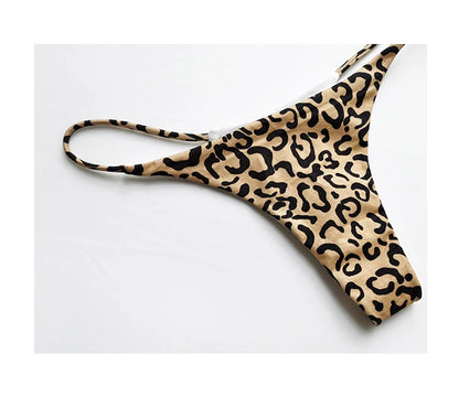 Cotton Leopard G String Women Panties Briefs Thong Low Waist T-back Bikini Underwear Seamless Lingerie - The Clothing Company Sydney