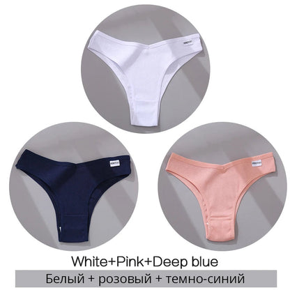 3 Pack Cotton Women's Panties Low Rise Female Seamless Underwear Breathable Underpants Intimates Lingerie The Clothing Company Sydney