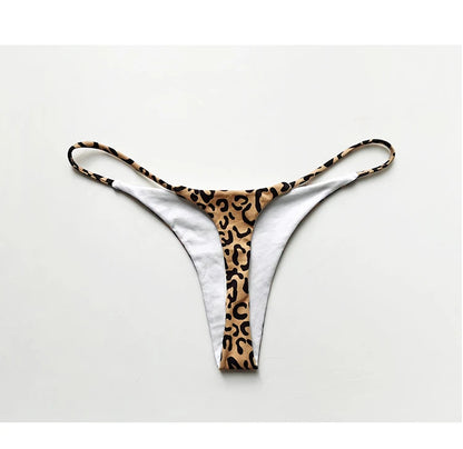 Cotton Leopard G String Women Panties Briefs Thong Low Waist T-back Bikini Underwear Seamless Lingerie - The Clothing Company Sydney