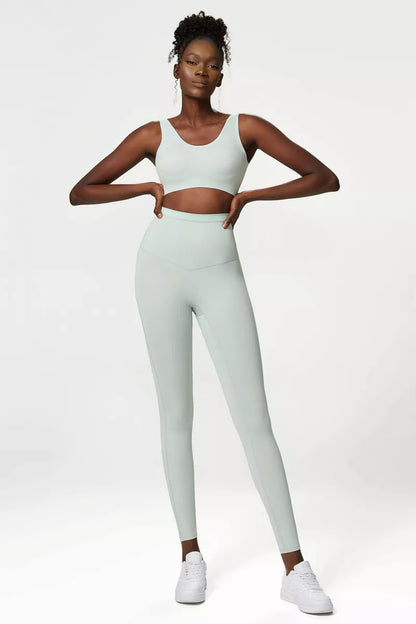 2 Pieces Yoga Suit Women Tight-Fitting Fitness Sports Set Gym Bra Elasticity High Waist Leggings Female Athletic Wear The Clothing Company Sydney