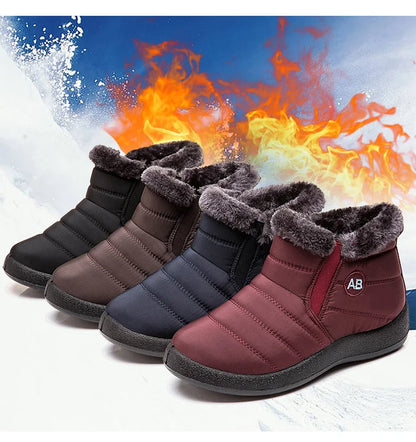 Women's Thick Plush Snow Boots Winter Waterproof Non-slip Platform Ankle Boots Women Warm Cotton Padded Shoes The Clothing Company Sydney