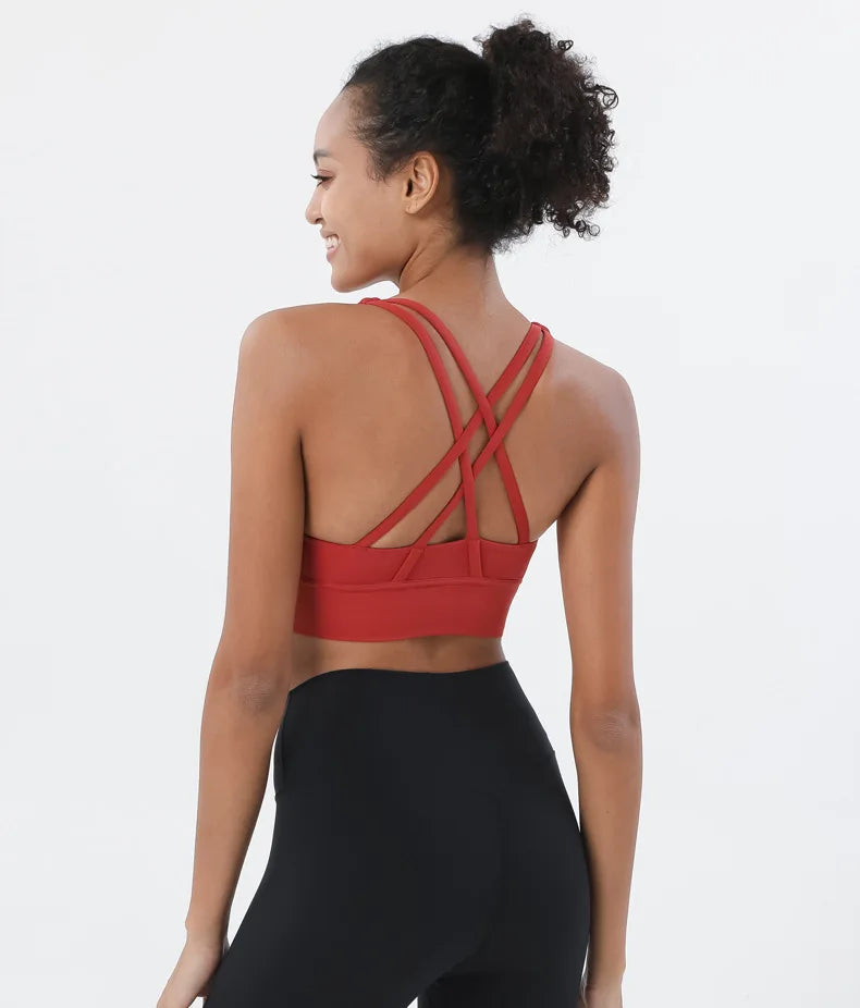 Nylon Yoga Set Women's Tracksuit Gym Fitness Set Woman 2 Piece Leggings Sports Bra Breathable Sportwear