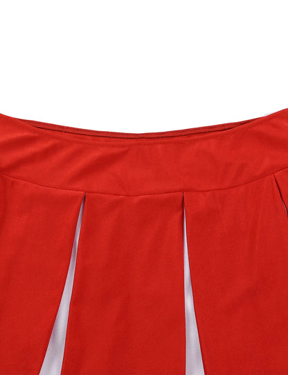 2 Piece Cheerleader Costume Women Adult Cheerleading Uniform Dancing Outfit Sleeveless Crop Top with Mini Pleated Skirt The Clothing Company Sydney