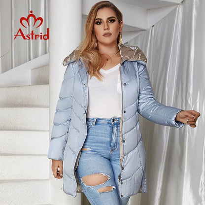 Women's winter Coat Casual Parkas Hooded Coats Plus Size Jacket - The Clothing Company Sydney