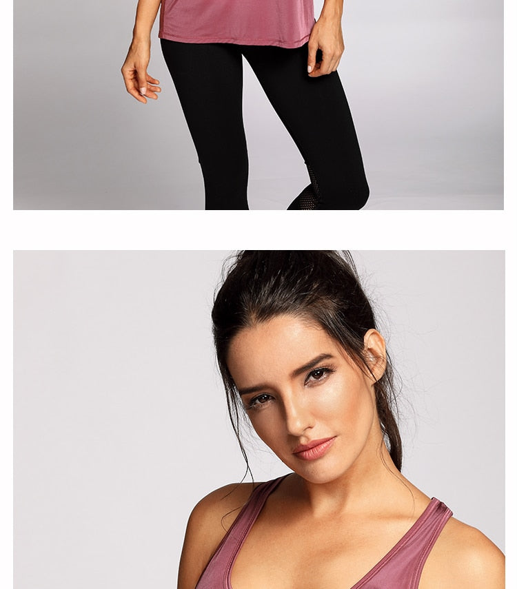 Women's Vest Tops Activewear Mesh Workout Sports Racerback Tank Tops Sleeveless Back Hollow Out Pullover T-shirt The Clothing Company Sydney