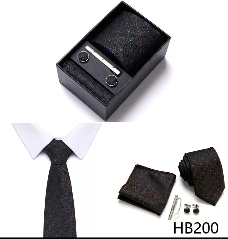 7.5 cm Business Ties Hanky Cufflink Set Tie Clips Green Necktie Corbatas For Men Wedding In Gift Box The Clothing Company Sydney
