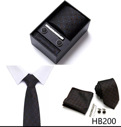 7.5 cm Business Ties Hanky Cufflink Set Tie Clips Green Necktie Corbatas For Men Wedding In Gift Box The Clothing Company Sydney