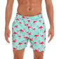 Summer Mens Swim Shorts Beach Quick Dry Printing Swimsuit Plus Size Mesh Liner Surfing Gym Board Shorts