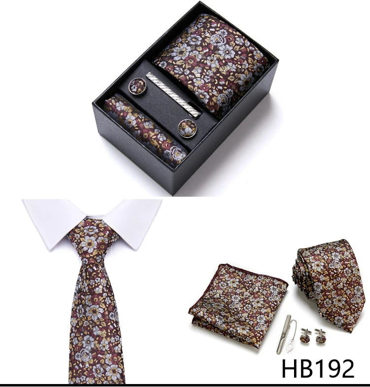 7.5 cm Business Ties Hanky Cufflink Set Tie Clips Green Necktie Corbatas For Men Wedding In Gift Box The Clothing Company Sydney