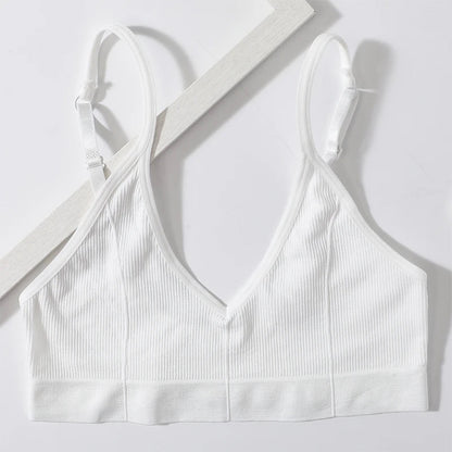 Seamless Tube Tops Bras U-shaped Back Lingerie Bralette Adjust Strap Bandeau Bra Ribbed Sports Underwear The Clothing Company Sydney