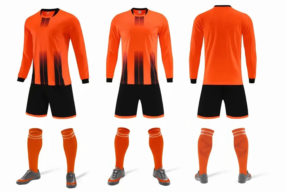 Long sleeve Customised Football Kits Kids Adult Soccer Jerseys Set Training Uniforms Sport Sets The Clothing Company Sydney