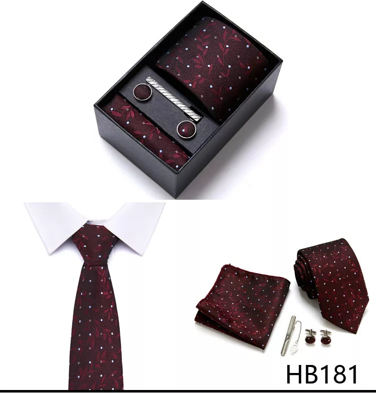 7.5 cm Business Ties Hanky Cufflink Set Tie Clips Green Necktie Corbatas For Men Wedding In Gift Box The Clothing Company Sydney