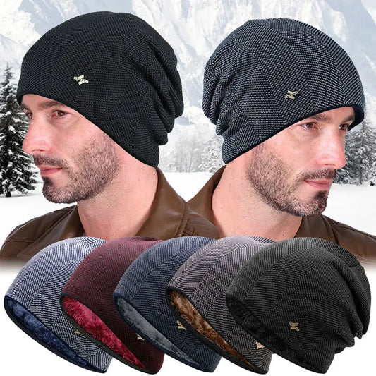 Unisex Warm Winter Hat Fashion Men & Women Thick Knitted Hat Outdoor Sports Ski Beanie Hats - The Clothing Company Sydney