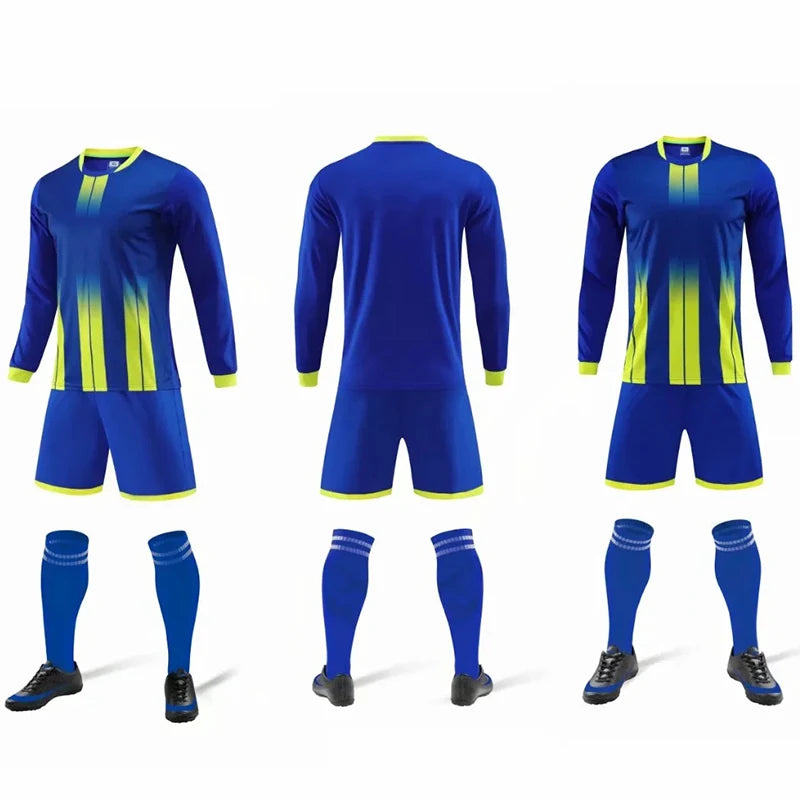 Long sleeve Customised Football Kits Kids Adult Soccer Jerseys Set Training Uniforms Sport Sets The Clothing Company Sydney