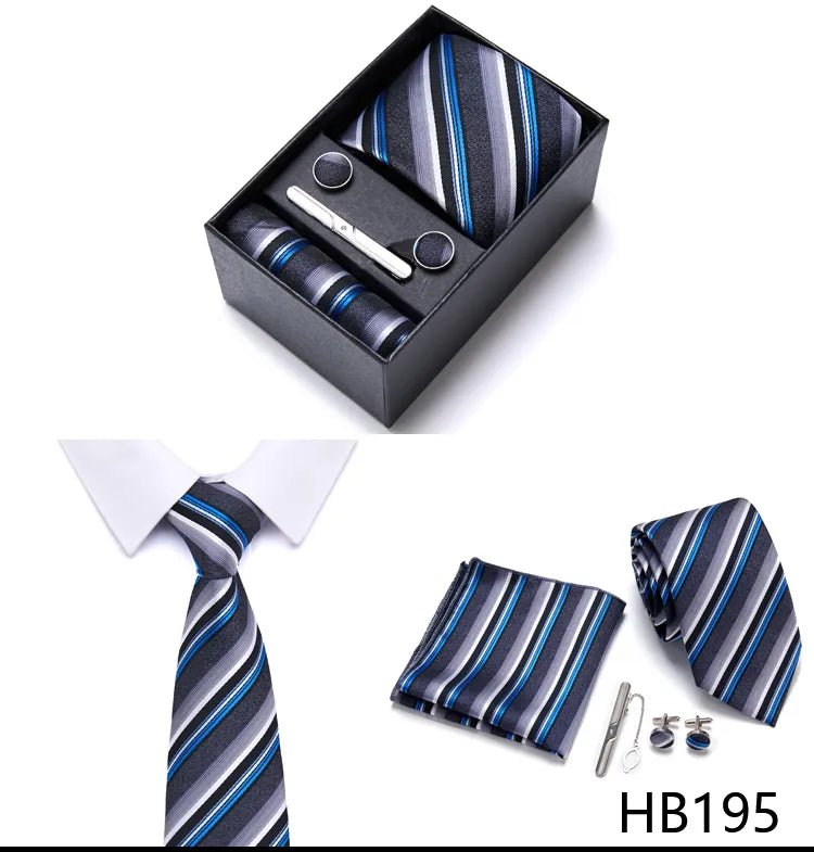 7.5 cm Business Ties Hanky Cufflink Set Tie Clips Green Necktie Corbatas For Men Wedding In Gift Box The Clothing Company Sydney