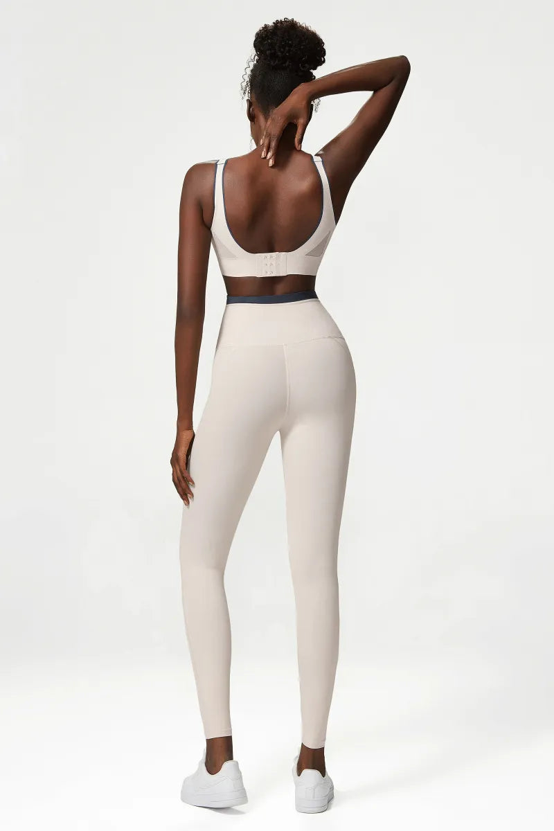 2 Pieces Yoga Suit Women Tight-Fitting Fitness Sports Set Gym Bra Elasticity High Waist Leggings Female Athletic Wear The Clothing Company Sydney