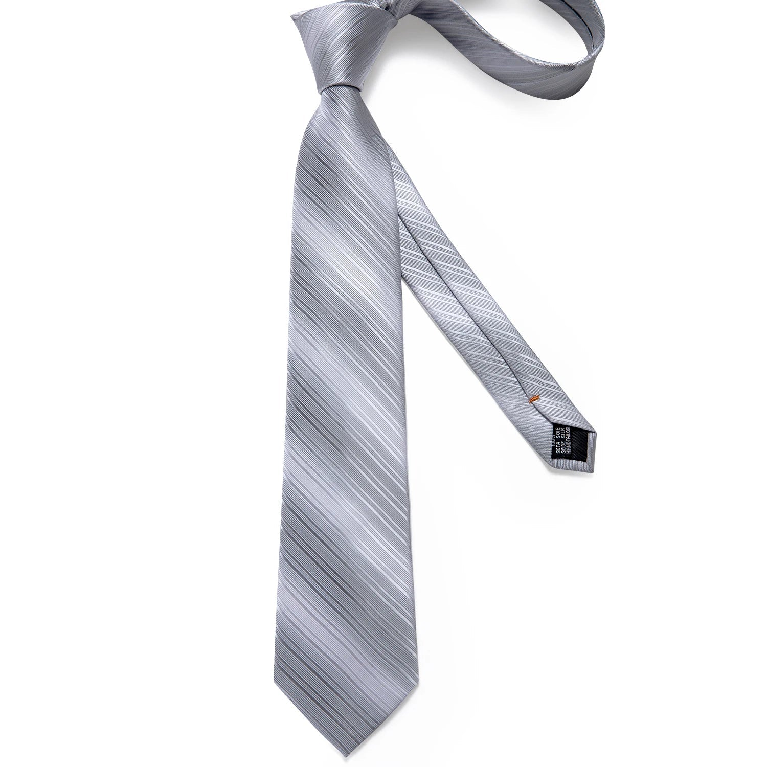 Gray Paisley Silk Tie Set – Men’s Wedding Tie, Pocket Square & Cufflinks The Clothing Company Sydney