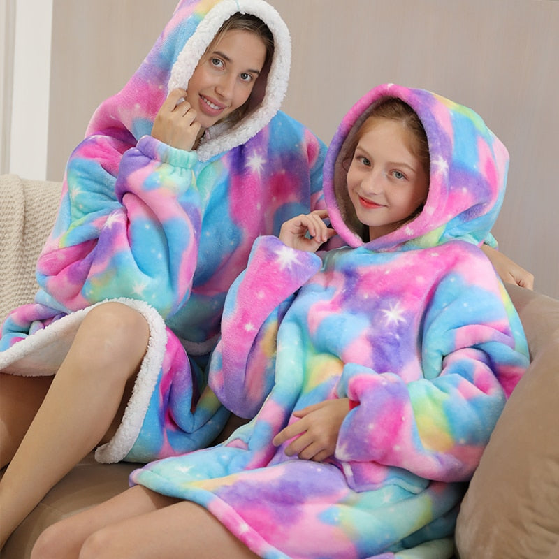 Oversized Hooded Blanket for Adult Child Wearable Blankets for Winter Warm Outdoor Hoodie Sweatshirt The Clothing Company Sydney