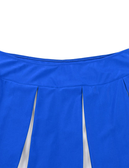 Women's Cheerleading Uniform Cosplay Set Backless Crop Top Mini Pleated Skirt Carnival Party Halloween Costume - The Clothing Company Sydney