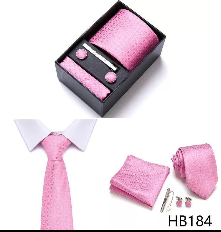 7.5 cm Business Ties Hanky Cufflink Set Tie Clips Green Necktie Corbatas For Men Wedding In Gift Box The Clothing Company Sydney
