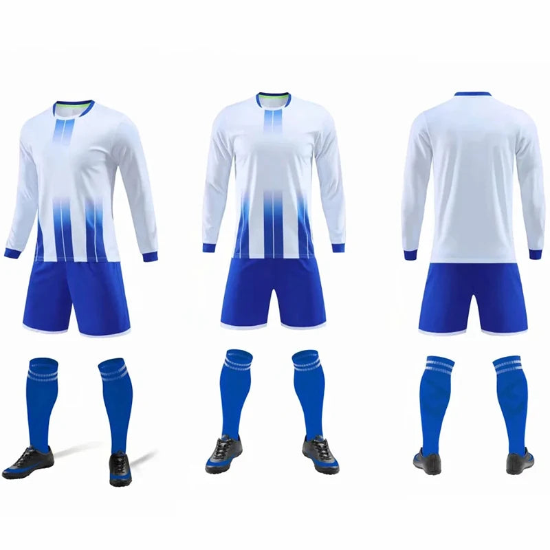 Long sleeve Customised Football Kits Kids Adult Soccer Jerseys Set Training Uniforms Sport Sets The Clothing Company Sydney