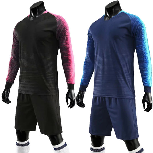 Mens Womens Kids Long Sleeve Soccer Jersey Set Custom Football Jerseys Uniform Team Kit blank Football Set The Clothing Company Sydney