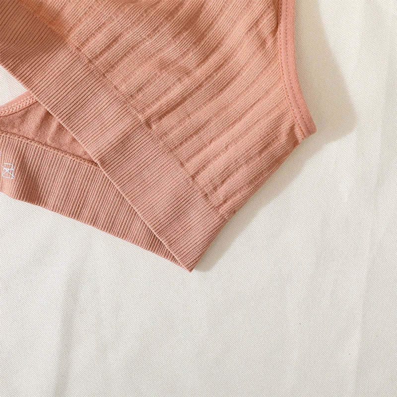 Deep V-neck Seamless Bra Push Up Bras For Women Bralette Lingerie Female Low Back Sleep Underwear Unlined Crop Top The Clothing Company Sydney