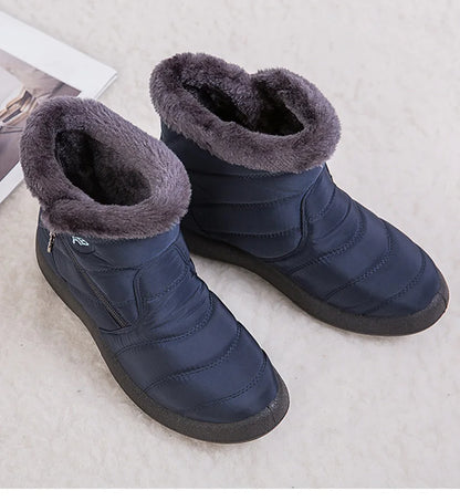 Women's Thick Plush Snow Boots Winter Waterproof Non-slip Platform Ankle Boots Women Warm Cotton Padded Shoes The Clothing Company Sydney