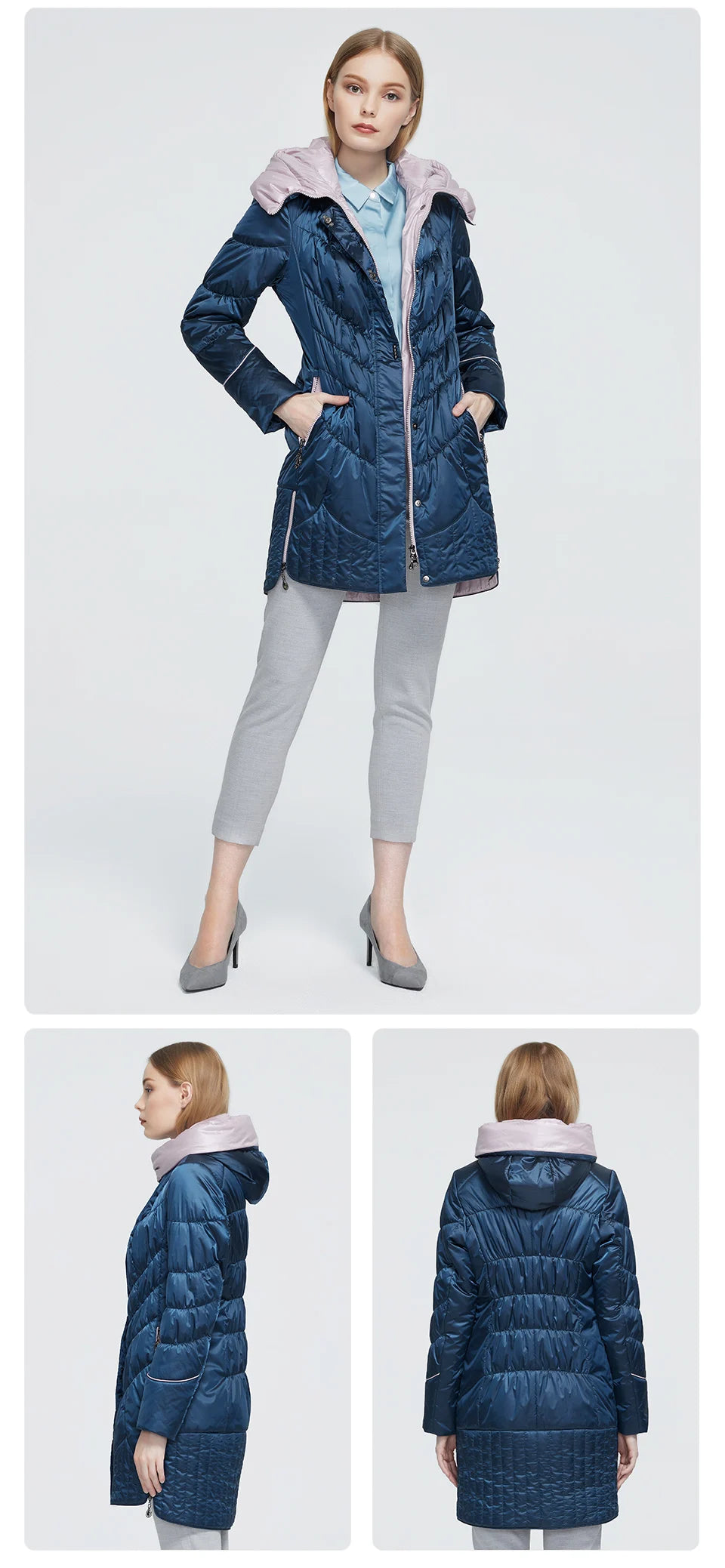 Winter women's coat Casual Parkas Hooded Coats Plus Size Jacket - The Clothing Company Sydney