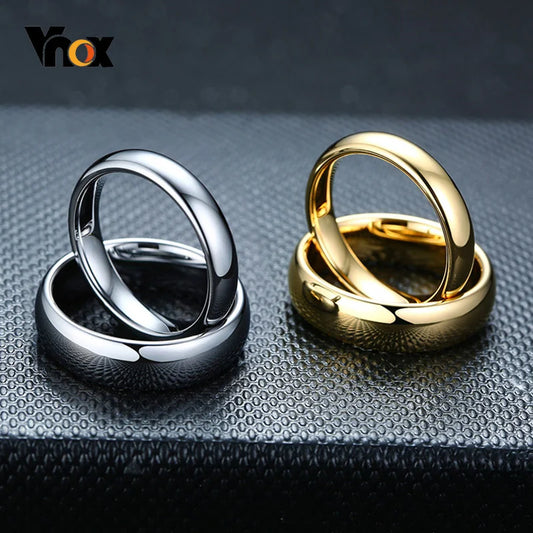 Anti Scratch Tungsten Wedding Rings for Women Men Simple Classic Wedding Bands for Couples Basic Jewelry - The Clothing Company Sydney