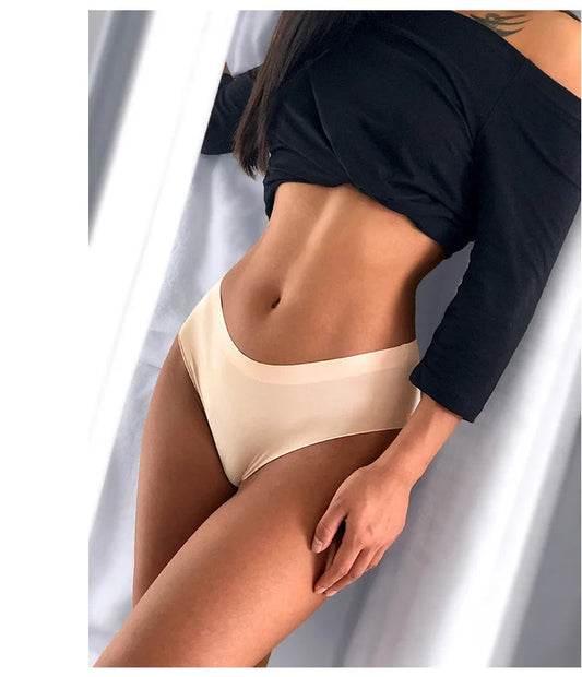 3 Pack Seamless Women's Panties Sports Breathable Underwear Girls Comfortable Briefs Lingerie Satin Underpants The Clothing Company Sydney