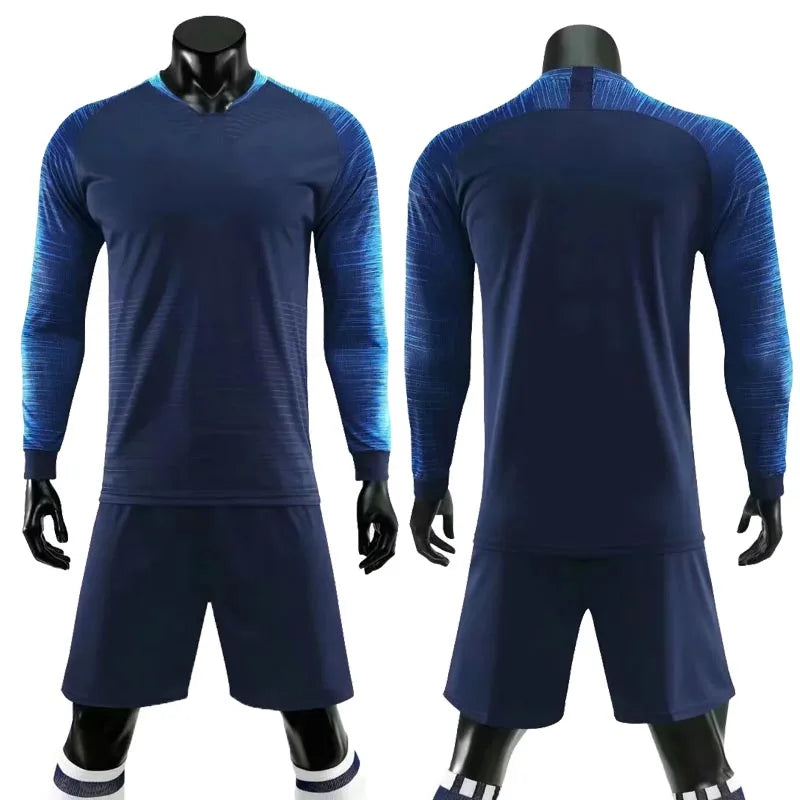 Mens Womens Kids Long Sleeve Soccer Jersey Set Custom Football Jerseys Uniform Team Kit blank Football Set The Clothing Company Sydney