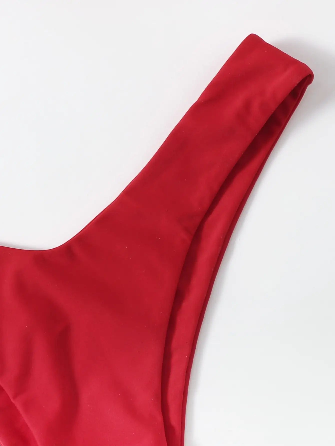 2 Piece Solid Tie Bikini Padded Bra High Leg Bandage Push Up Bikini Set Brazilian Swimsuit Women Swimwear - The Clothing Company Sydney