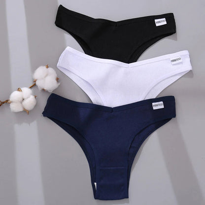 3 Pack Cotton Women's Panties Low Rise Female Seamless Underwear Breathable Underpants Intimates Lingerie The Clothing Company Sydney