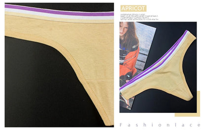 Sports Style Low Waist Thong  No Trace Cotton T Panties  G String Bikini Underwear - The Clothing Company Sydney